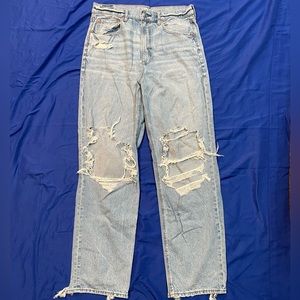 American Eagle- Highest Rise Baggy Straight Jeans
